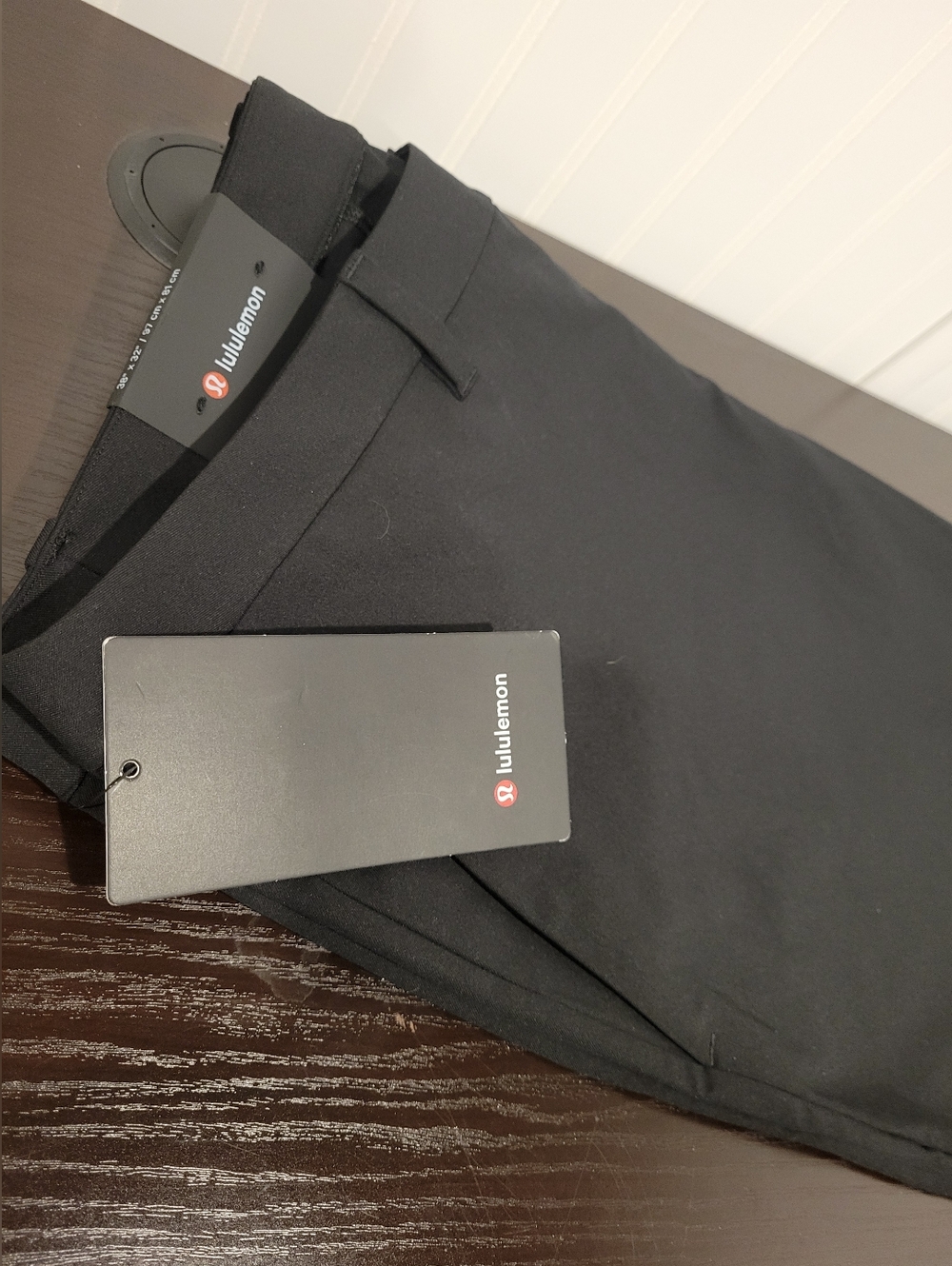 NWT lululemon Men's ABC Classic-Fit Trouser 32"L *Twill – Black Size 38